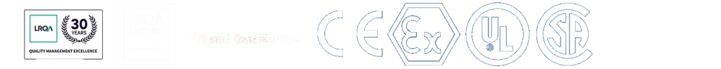 Certifications: LRQA, Achilles, CE, ATEX, UL, CSA
